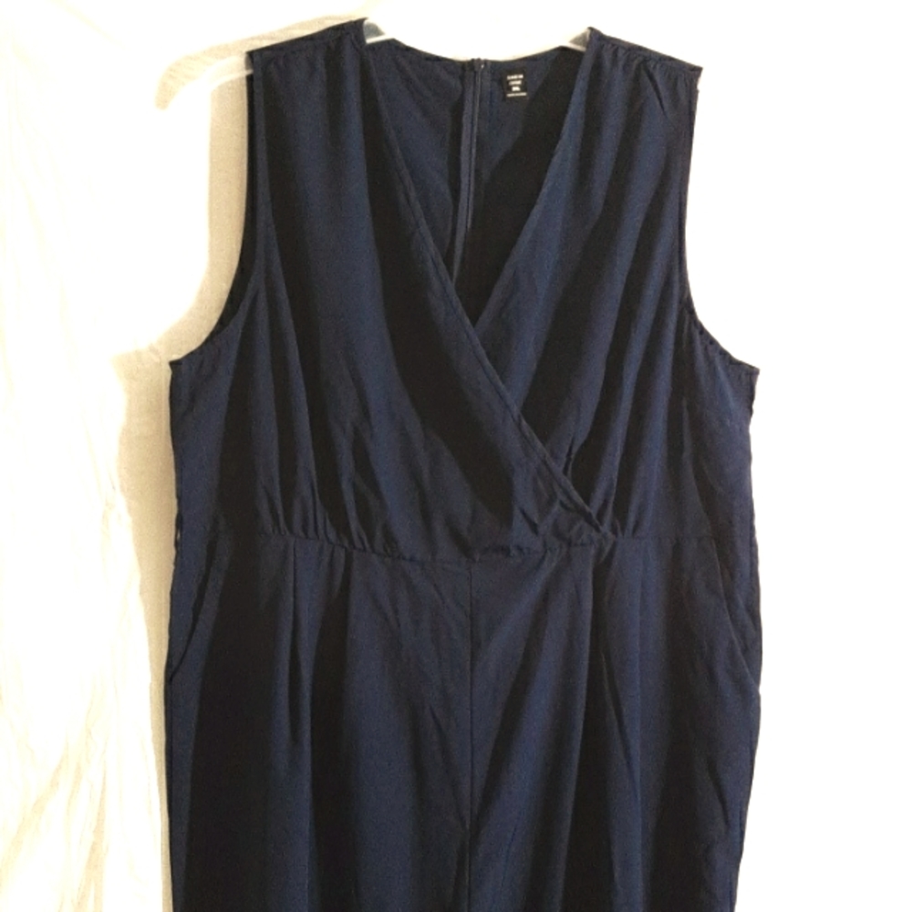 Shein Navy  Sleeveless Jumpsuit 3X